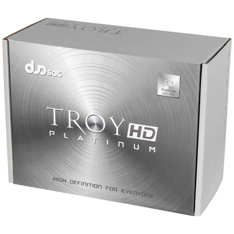 Aparelho Duosat Troy HD Platinum Ultra Hd Wi-Fi Azul - Image 4