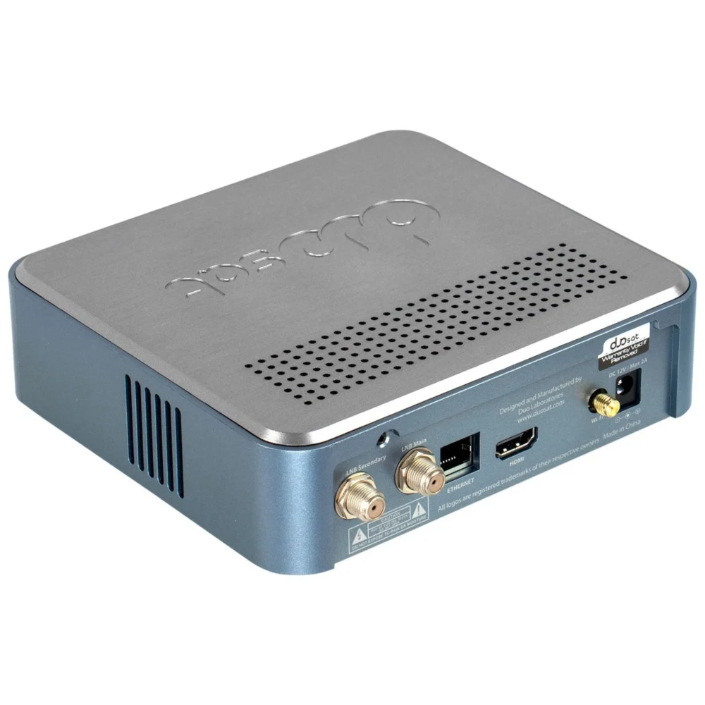 Aparelho Duosat Troy HD Platinum Ultra Hd Wi-Fi Azul - Image 3